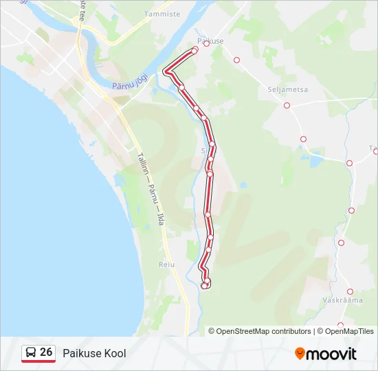 26 Bus Line Map