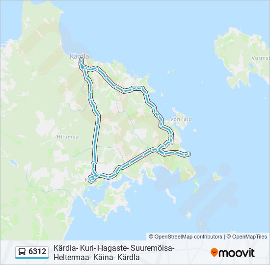 6312 bus Line Map
