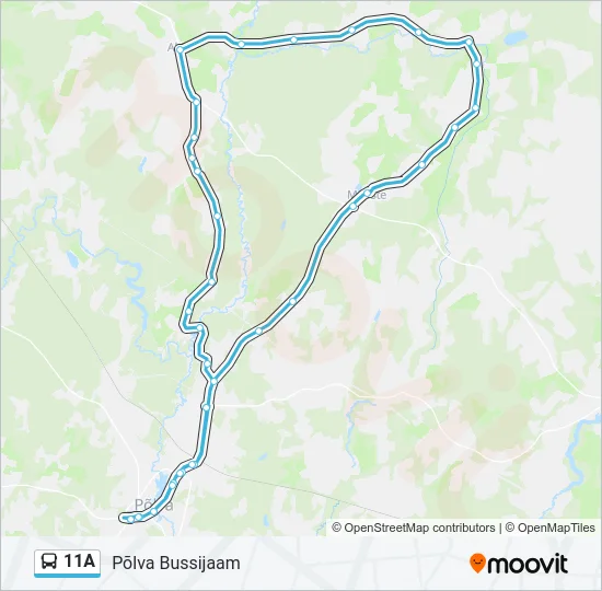 11A Bus Line Map