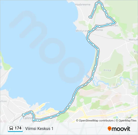 174 Bus Line Map