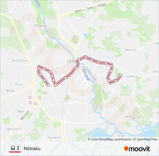 Автобус 2: карта маршрута