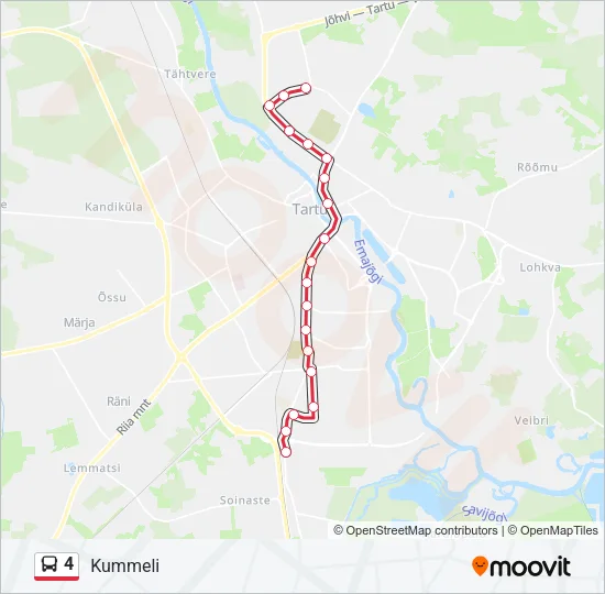 4 Bus Line Map