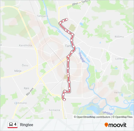 4 Bus Line Map