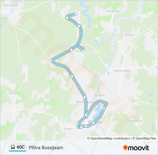 60C bus Line Map