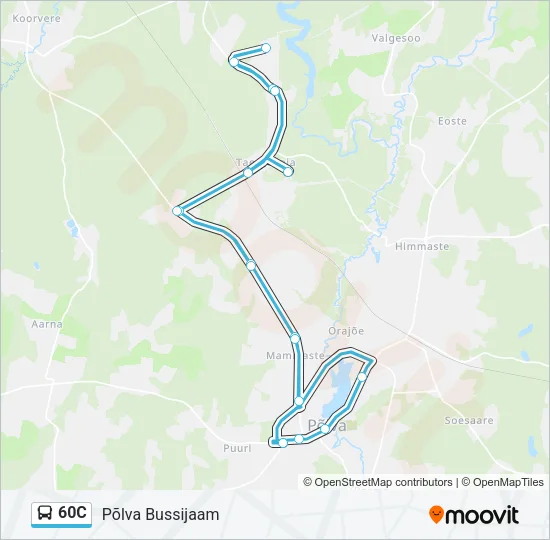 60C Bus Line Map