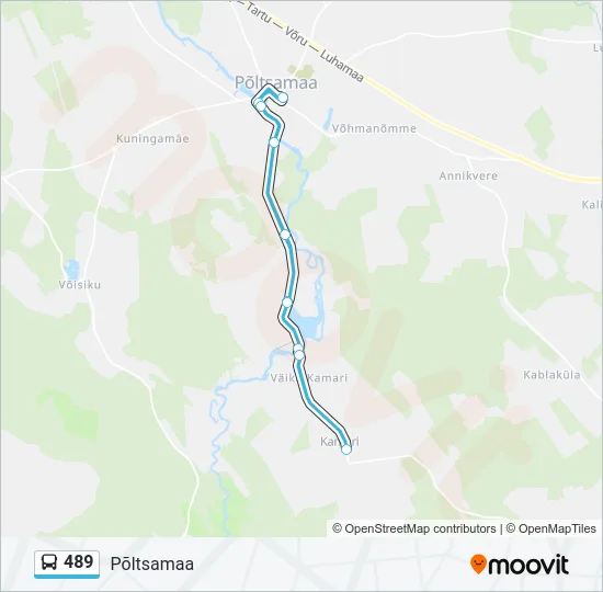 489 Bus Line Map