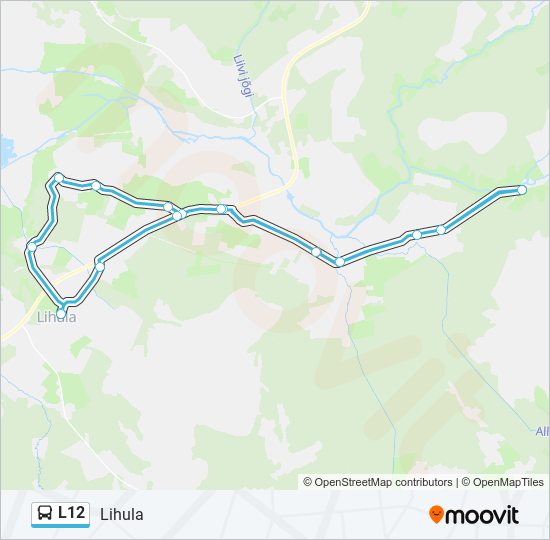 L12 bus Line Map