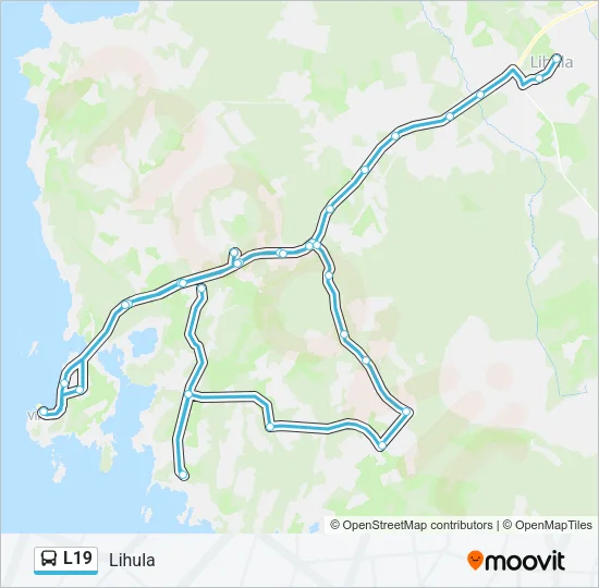 L19 Bus Line Map