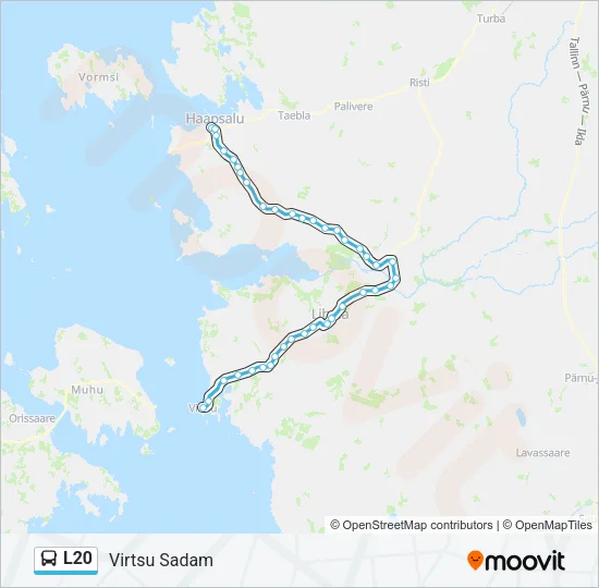L20 Bus Line Map