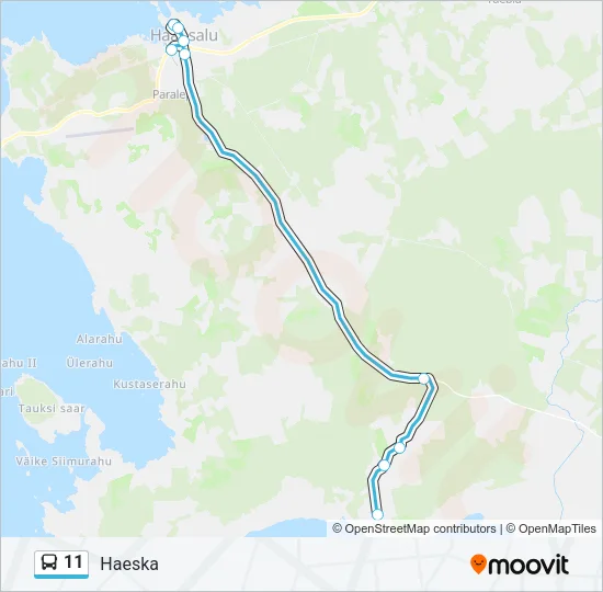 11 Bus Line Map