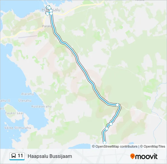 11 Bus Line Map