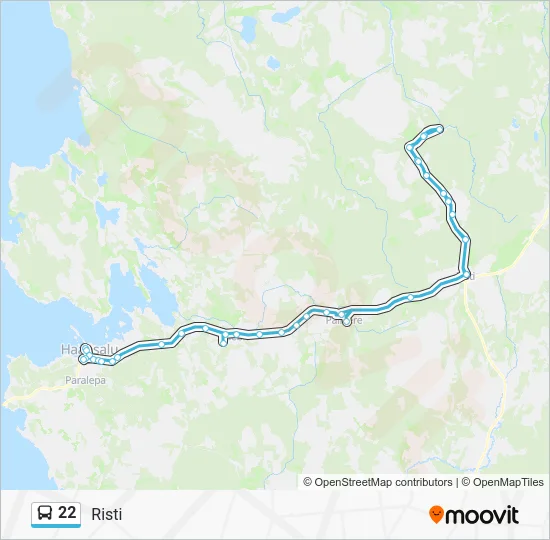 Автобус 22: карта маршрута
