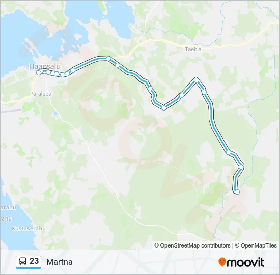 23 Bus Line Map