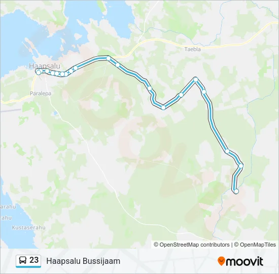 23 Bus Line Map