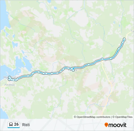 26 Bus Line Map