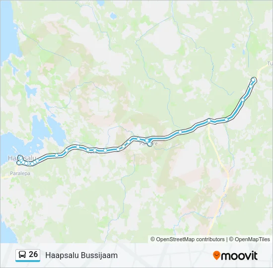 26 Bus Line Map