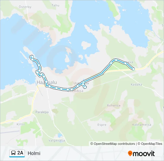 2A Bus Line Map