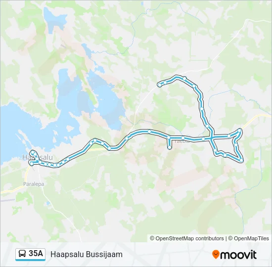 35A Bus Line Map