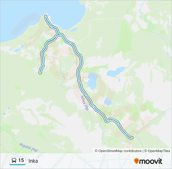 15 Bus Line Map