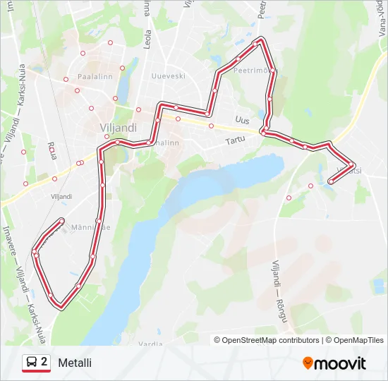 2 Bus Line Map