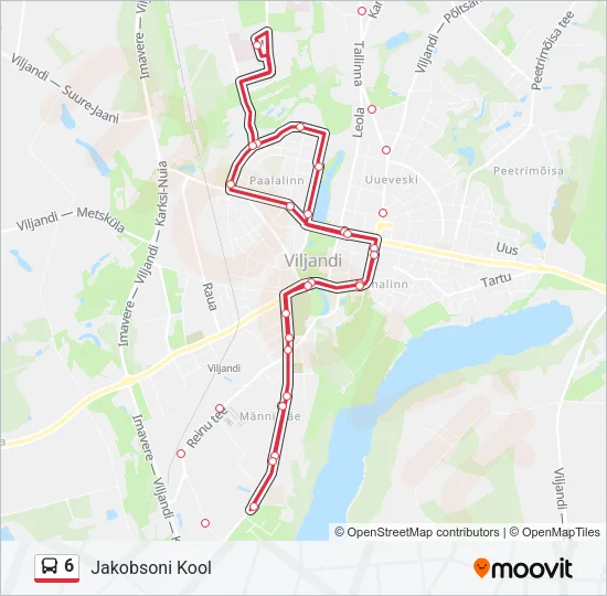 6 Bus Line Map