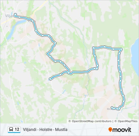 12 bus Line Map