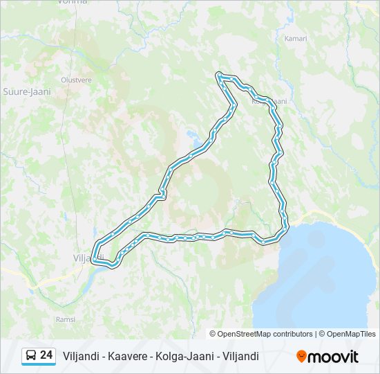 24 bus Line Map