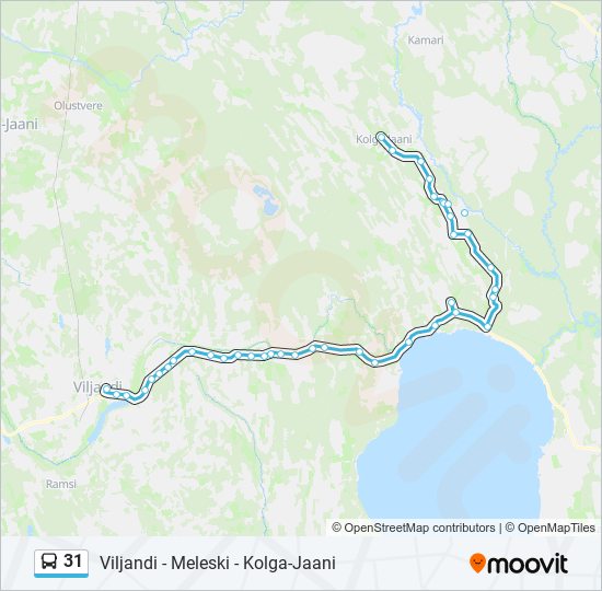 31 bus Line Map