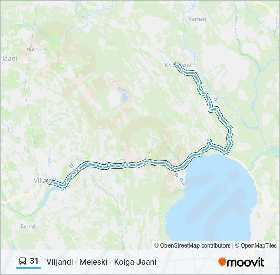 31 Bus Line Map