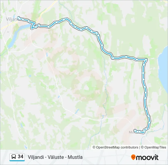 Автобус 34: карта маршрута