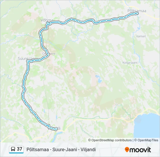 37 Bus Line Map