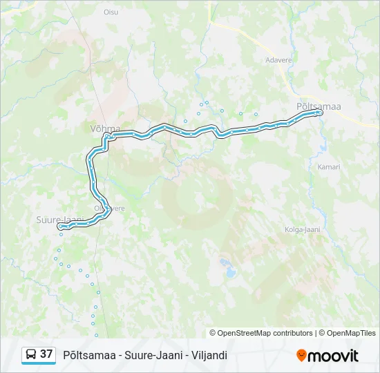 37 Bus Line Map