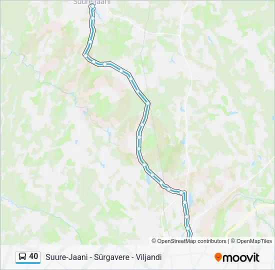 40 Bus Line Map