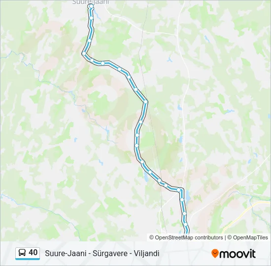 40 Bus Line Map