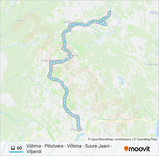 60 Bus Line Map