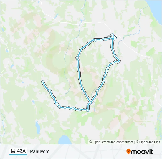 43A Bus Line Map