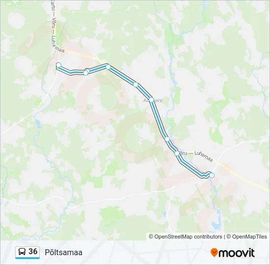 36 Bus Line Map