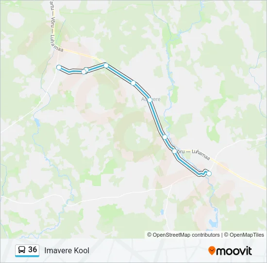 36 Bus Line Map