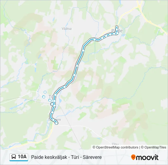 10A Bus Line Map