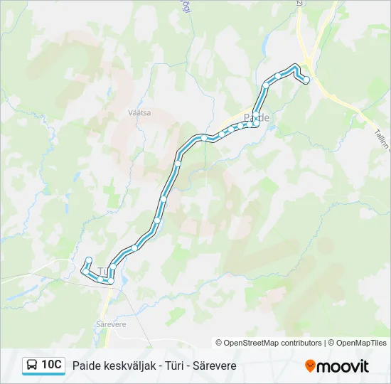 10C Bus Line Map