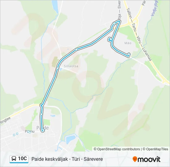 10C Bus Line Map