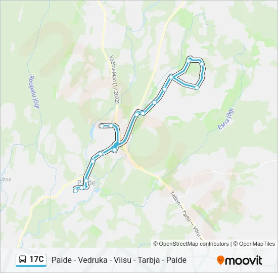 17C Bus Line Map