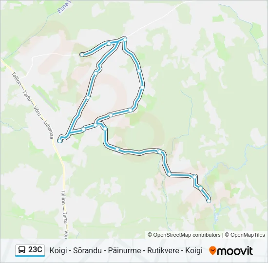 23C Bus Line Map