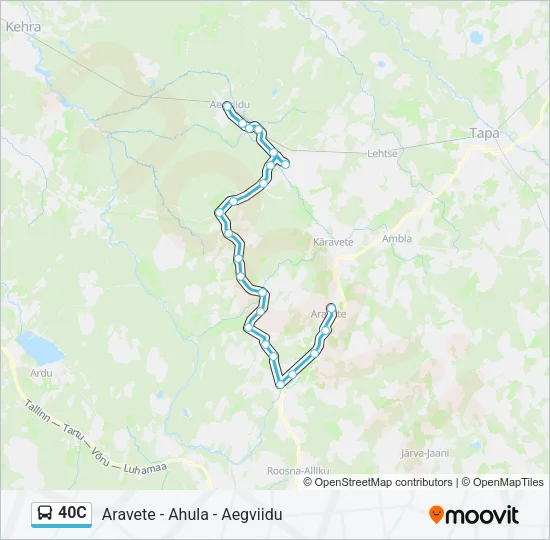 40C Bus Line Map