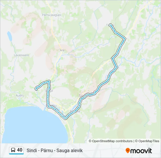 40 Bus Line Map
