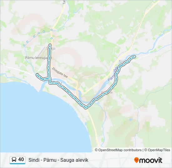 40 Bus Line Map