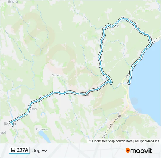 237A Bus Line Map