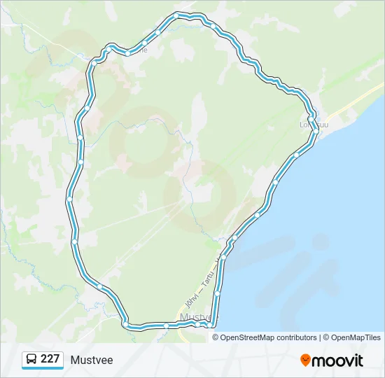 227 Bus Line Map