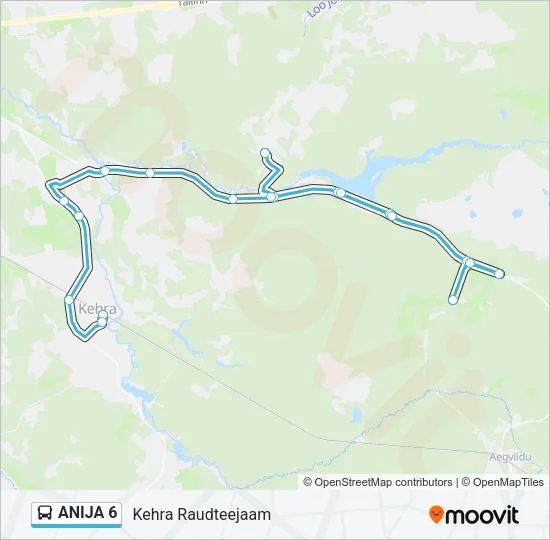 Автобус ANIJA 6: карта маршрута