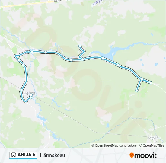 ANIJA 6 Bus Line Map